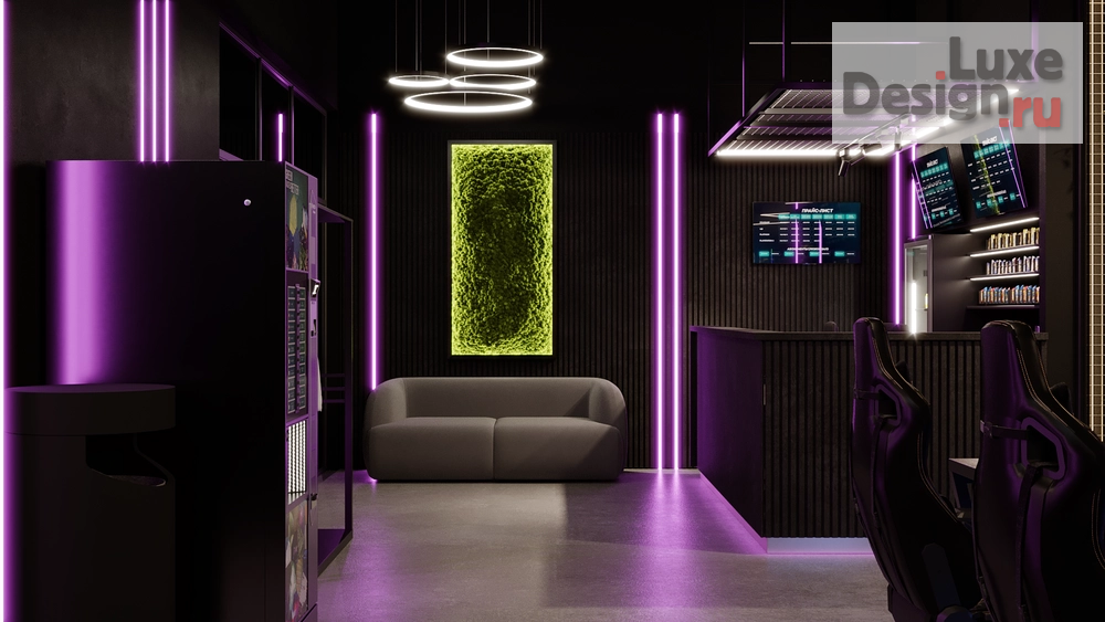 Дизайн интерьера клуба "Компьютерный клуб AURA, Елабуга" (фото 11)