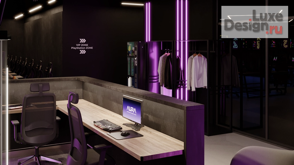 Дизайн интерьера клуба "Компьютерный клуб AURA, Елабуга" (фото 15)