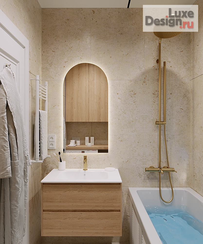 Дизайн интерьера двухкомнатной квартиры "Двушка в П-44 Митино" (фото 6)