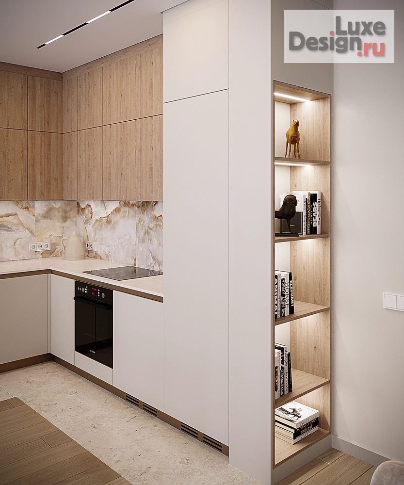 Дизайн интерьера трехкомнатной квартиры "Квартира 57 кв.м. ЖК Южные Сады Мск" (фото 6)