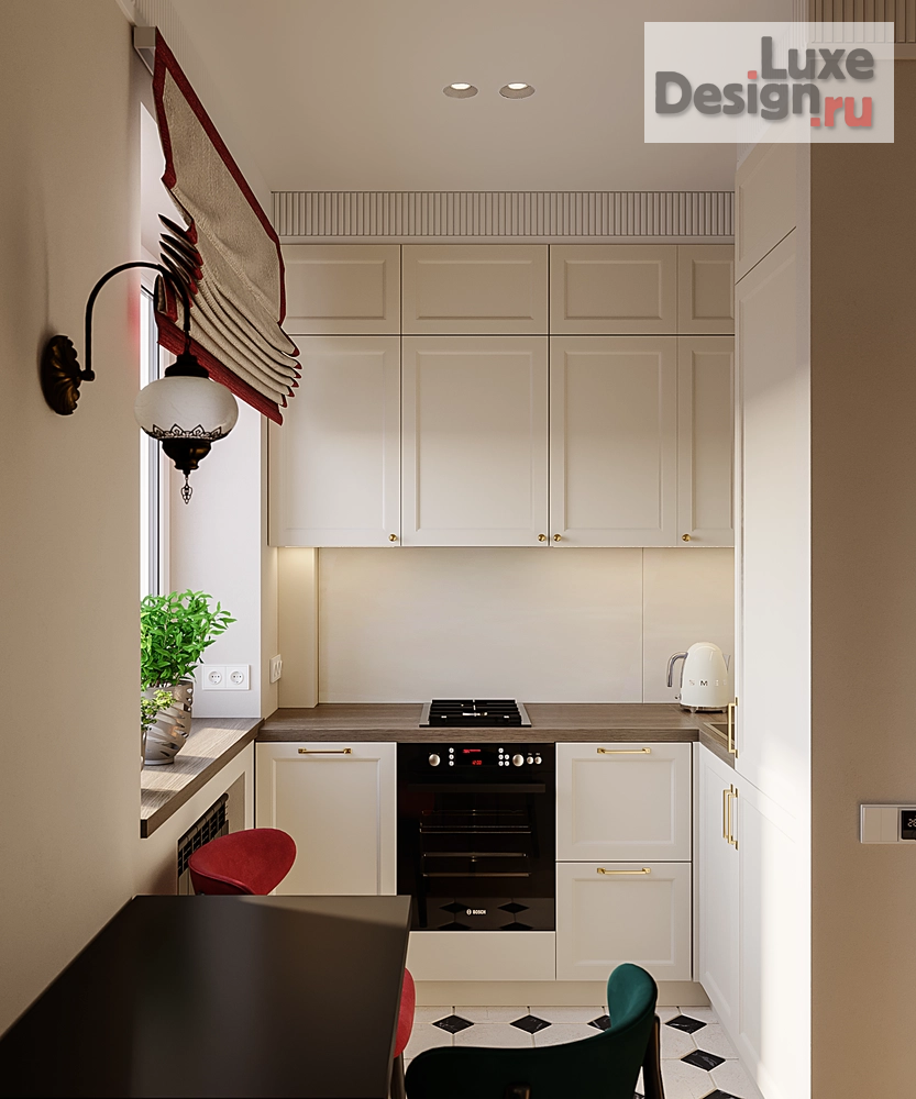 Дизайн интерьера двухкомнатной квартиры "Квартира 33 кв.м. метро Аэропорт МСК" (фото 13)