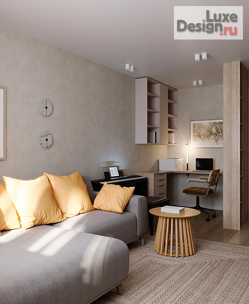 Дизайн интерьера двухкомнатной квартиры "Двушка в П-44 Митино" (фото 19)