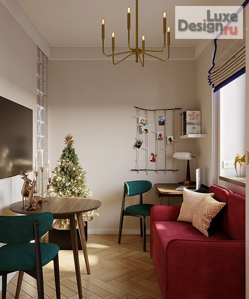 Дизайн интерьера двухкомнатной квартиры "Квартира 33 кв.м. метро Аэропорт МСК" (фото 15)