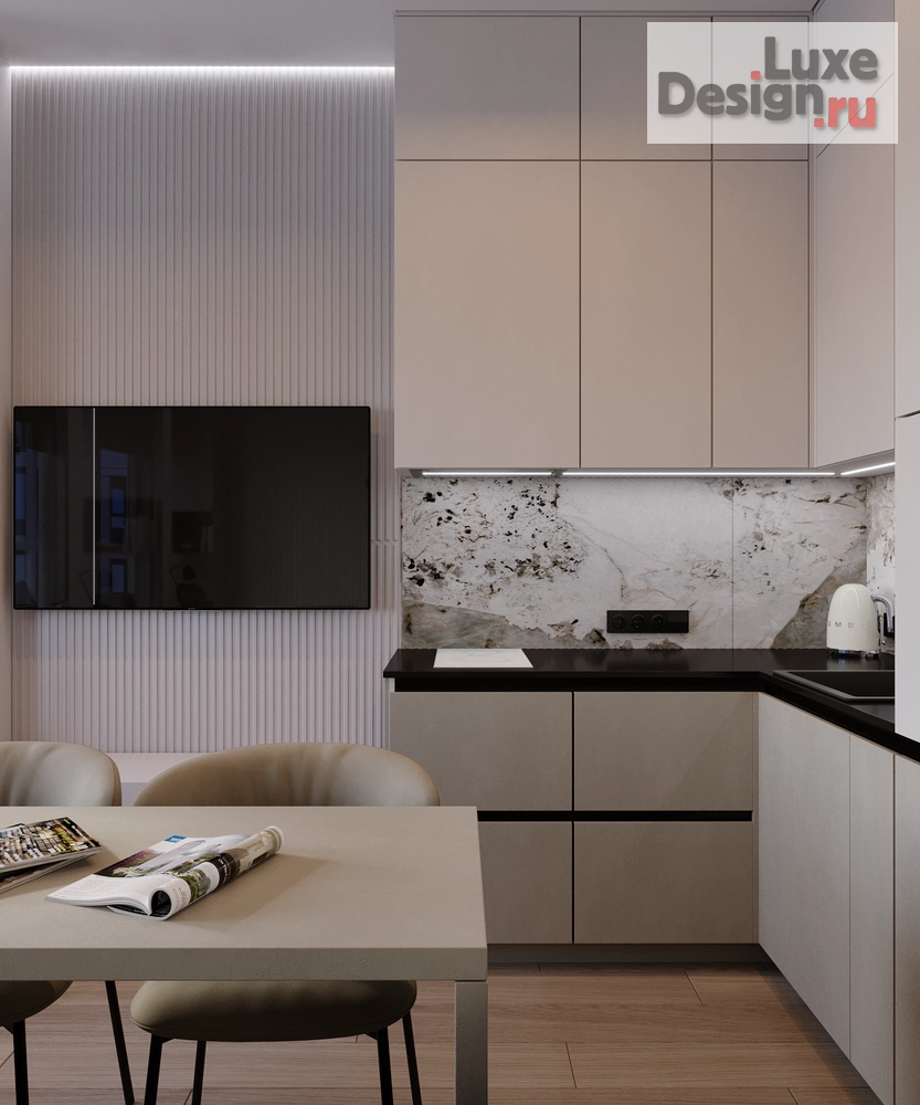 Дизайн интерьера двухкомнатной квартиры "Квартира ЖК Роттердам МСК" (фото 26)