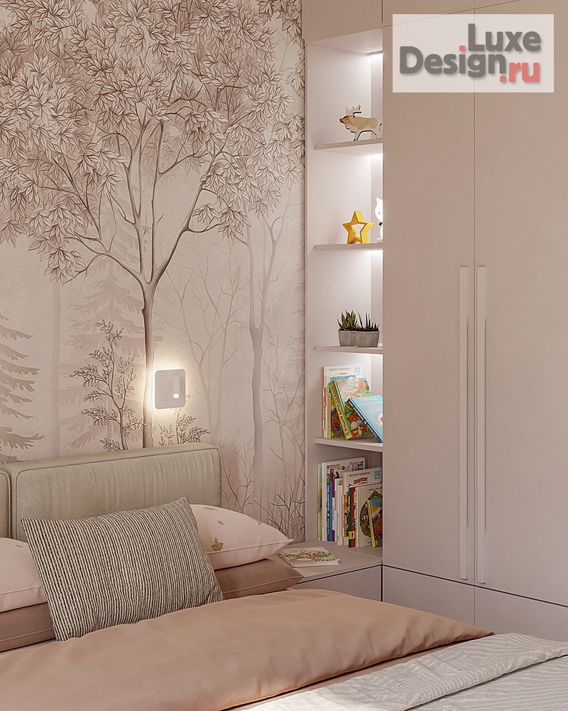 Дизайн интерьера комнаты "Детская в частном доме г. Серпухов" (фото 4)