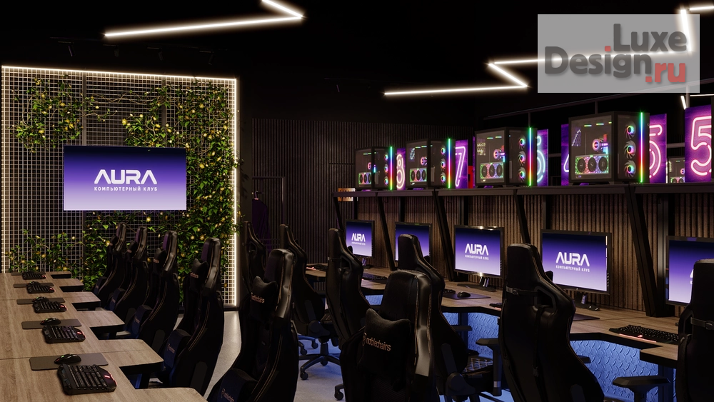 Дизайн интерьера клуба "Компьютерный клуб AURA, Елабуга" (фото 21)