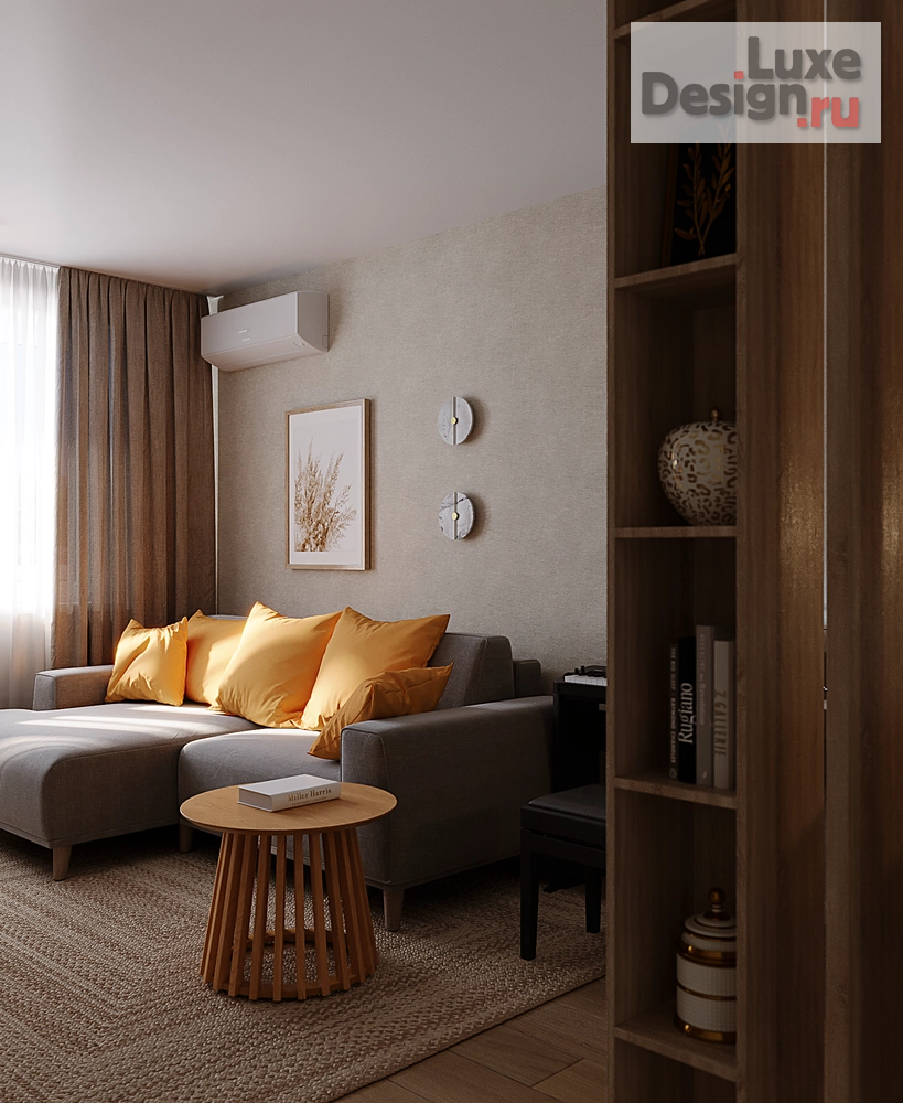 Дизайн интерьера двухкомнатной квартиры "Двушка в П-44 Митино" (фото 1)