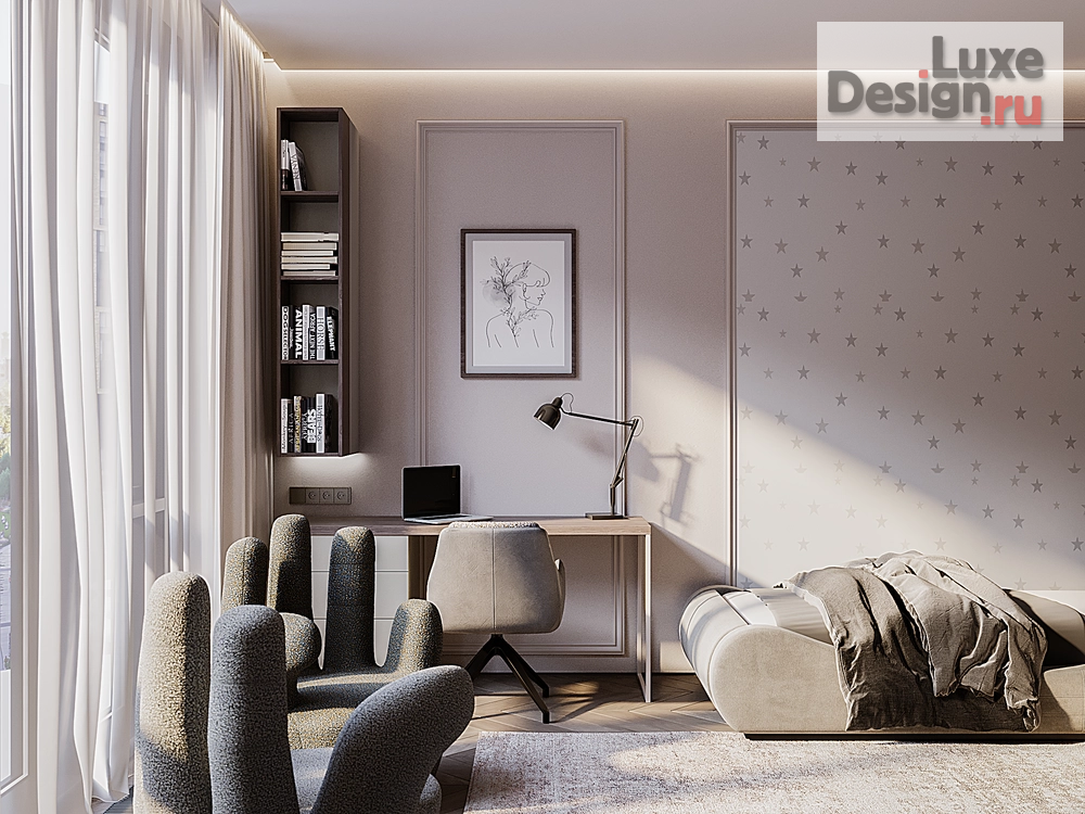 Дизайн интерьера комнаты "Комната для подростков в ЖК iLove Мск" (фото 8)