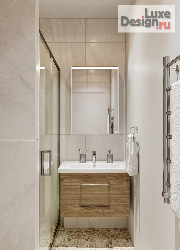 Дизайн интерьера квартиры студии "Студия ЖК Метрополия МСК" (фото 11)