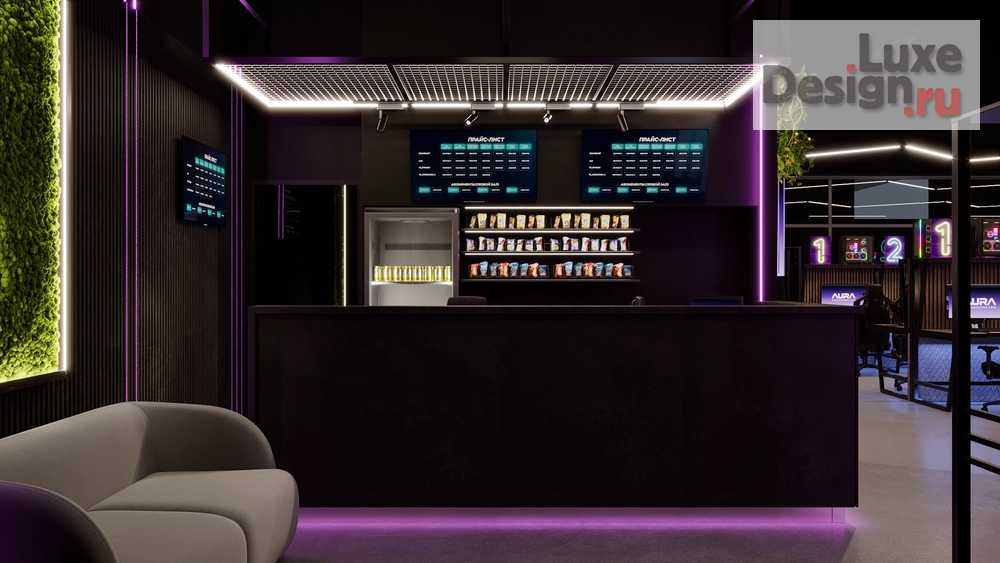 Дизайн интерьера клуба "Компьютерный клуб AURA, Елабуга" (фото 24)