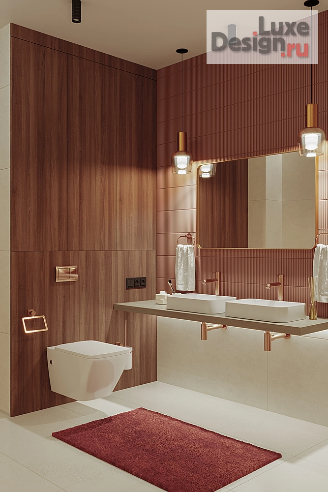 Дизайн интерьера ванной "Душевая в загородном доме МСК" (фото 14)