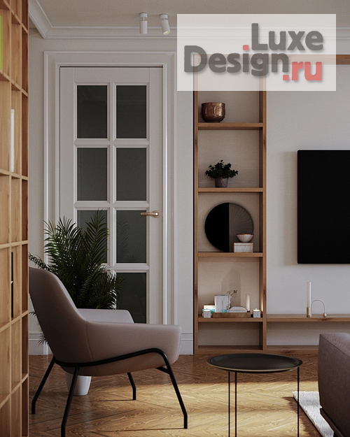 Дизайн интерьера трехкомнатной квартиры "Трехкомнатная квартира в ЖК Победа Тверь" (фото 7)