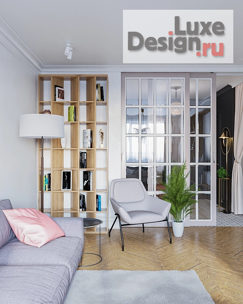 Дизайн интерьера трехкомнатной квартиры "Трехкомнатная квартира в ЖК Победа Тверь" (фото 3)