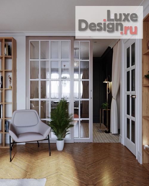 Дизайн интерьера трехкомнатной квартиры "Трехкомнатная квартира в ЖК Победа Тверь" (фото 5)