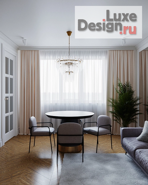 Дизайн интерьера трехкомнатной квартиры "Трехкомнатная квартира в ЖК Победа Тверь" (фото 9)