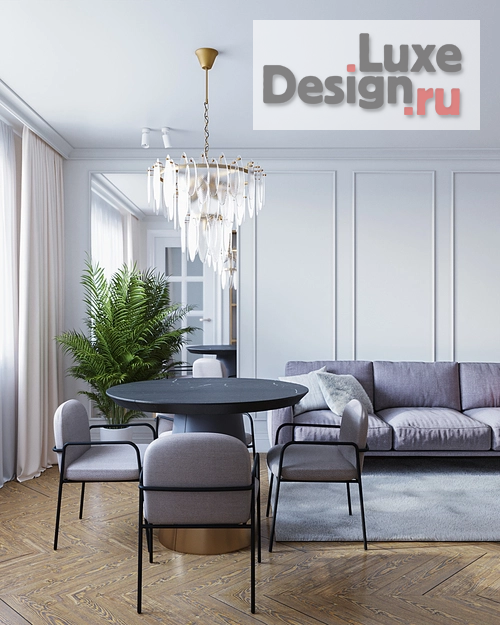 Дизайн интерьера трехкомнатной квартиры "Трехкомнатная квартира в ЖК Победа Тверь" (фото 1)