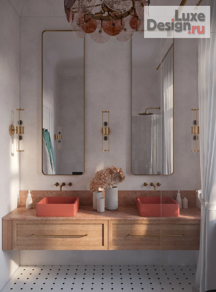 Дизайн интерьера ванной "Душевая комната в историческом центре Санкт-Петербурга" (фото 1)