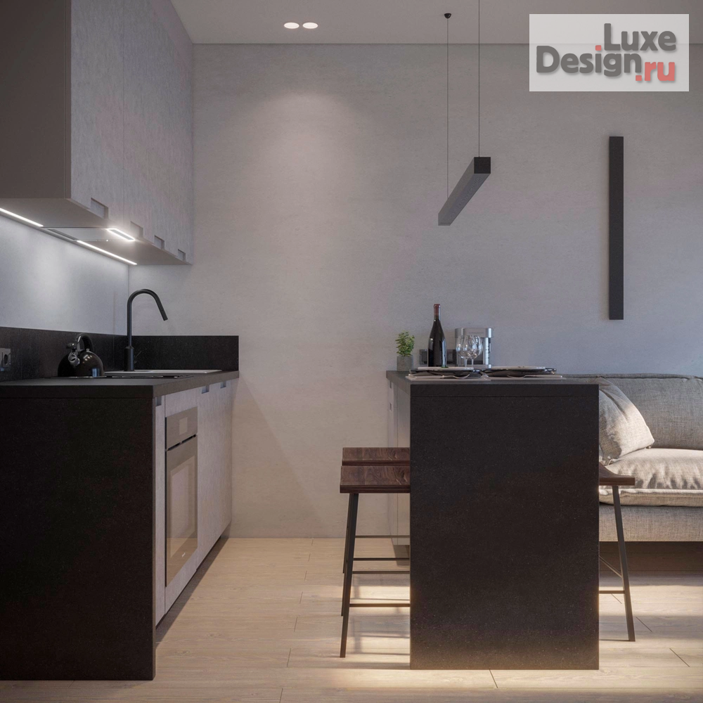 Дизайн интерьера квартиры студии "Студия для молодого человека ЖК БРУСИЛОВО Тверь" (фото 7)