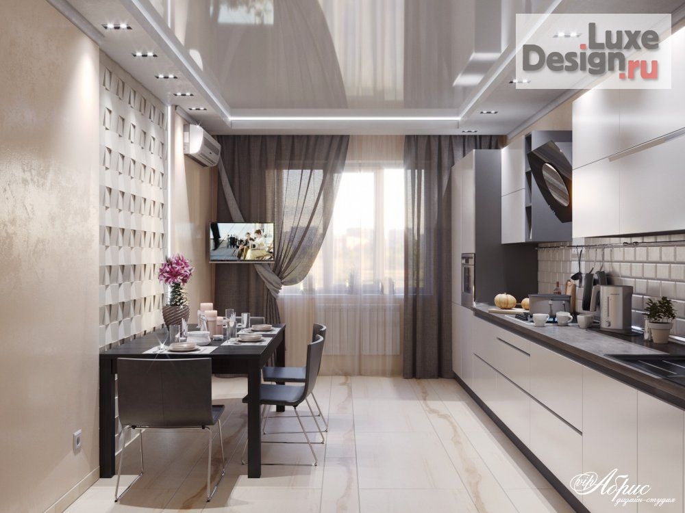 Дизайн интерьера трехкомнатной квартиры "Дизайн трехкомнатной квартиры (ул. Заречная)" (фото 1)