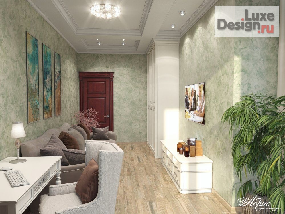 Дизайн интерьера двухкомнатной квартиры "Дизайн интерьера квартиры (ул.А.Невского)" (фото 3)