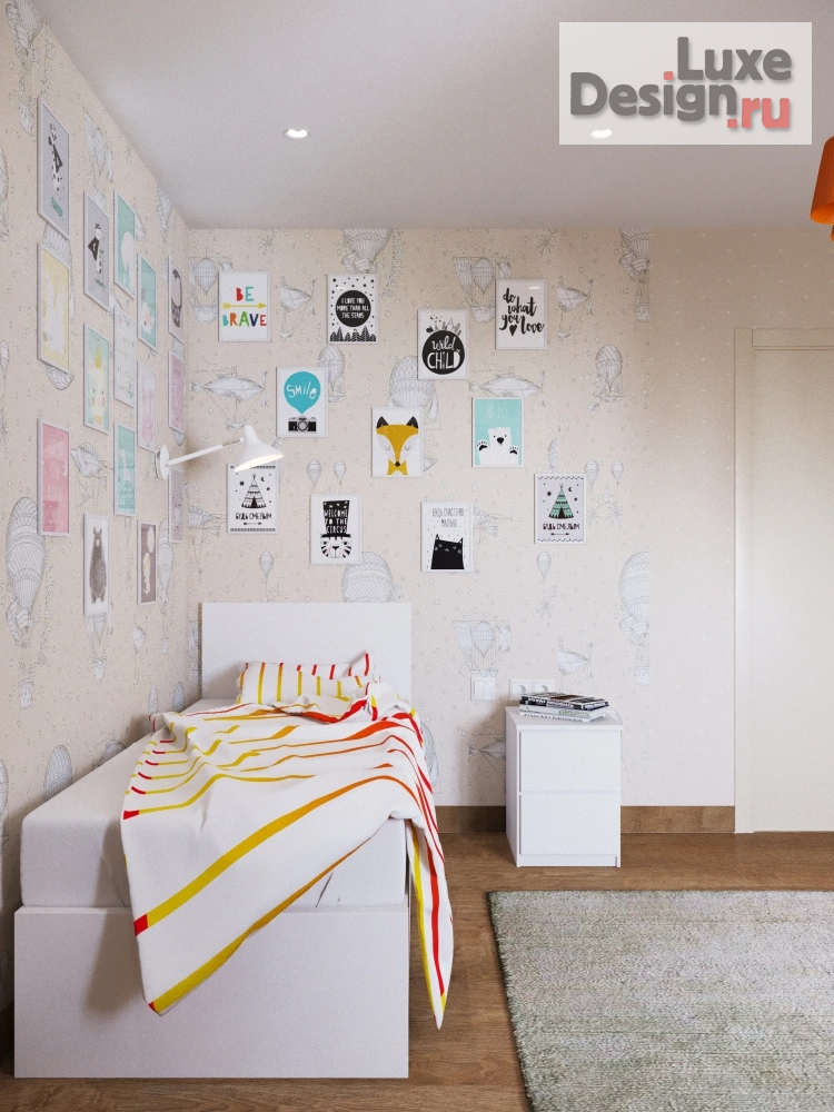 Дизайн интерьера трехкомнатной квартиры "Бисквитный минимализм" (фото 8)