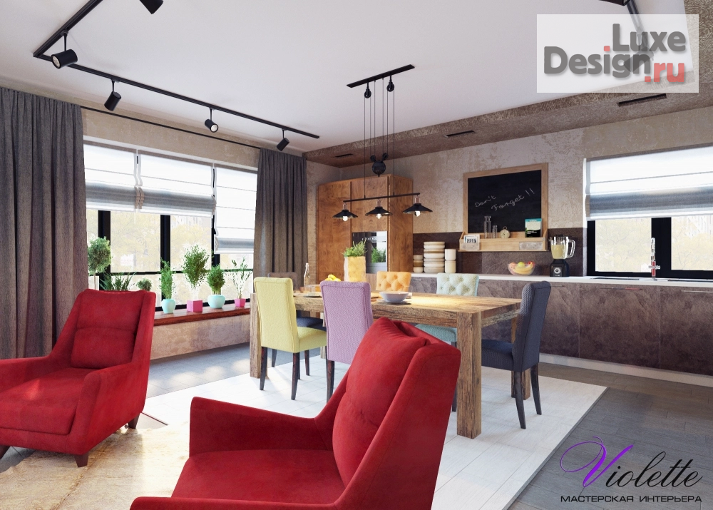 Дизайн интерьера коттеджа "Коты под синим солнцем" (фото 26)