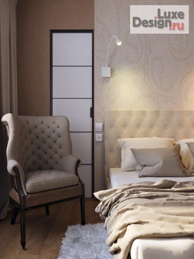 Дизайн интерьера трехкомнатной квартиры "Бисквитный минимализм" (фото 24)