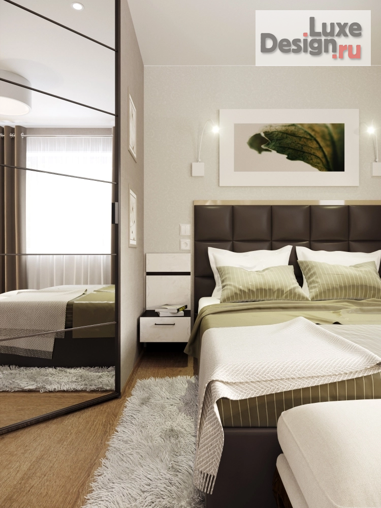 Дизайн интерьера трехкомнатной квартиры "Бисквитный минимализм" (фото 26)