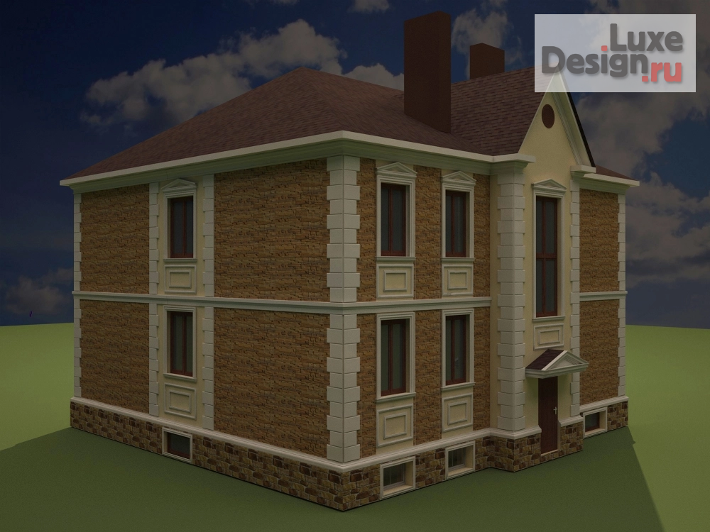 Дизайн интерьера коттеджа "Проект фасада дома." (фото 5)