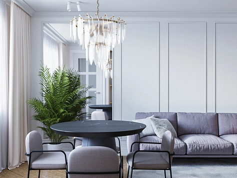 Дизайн интерьера в Твери "Трехкомнатная квартира в ЖК Победа Тверь"