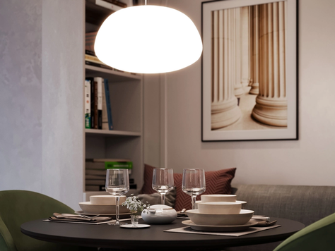 Дизайн интерьера в Твери "Легкая кухня во вторичном жилье в Твери"